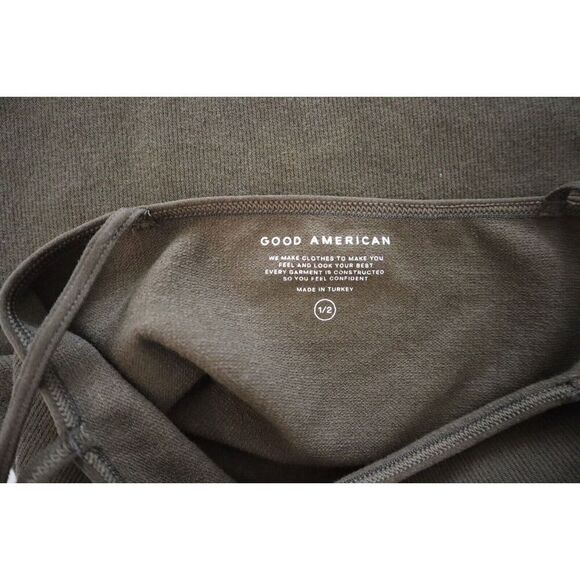 Good American GB0313 Women's Sz 1/2 Mocha Brown Skinny Strap Seamless Bodysuit - Picture 3 of 5